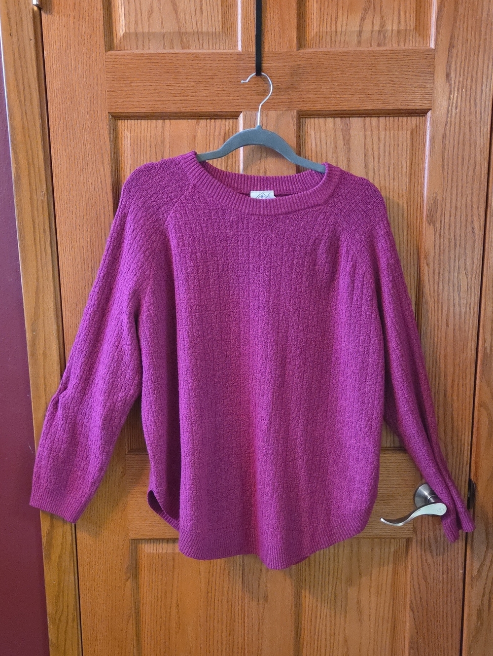 St. John's Bay Raspberry Crewneck Sweater
